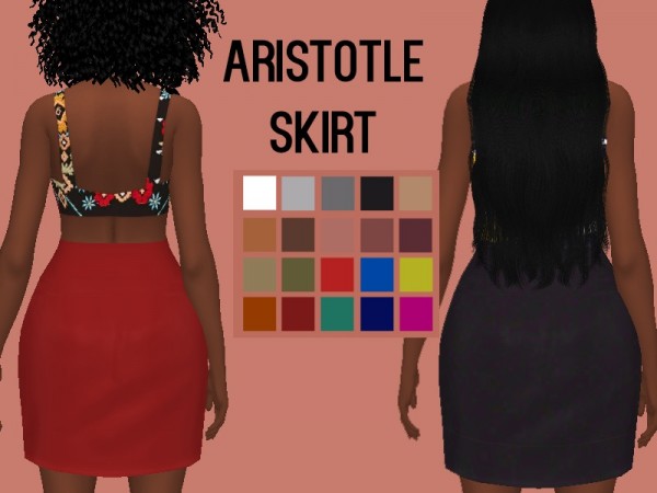  The Sims Resource: Aristotle Skirt by Rebellesims