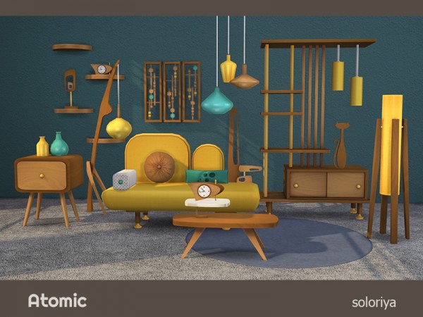  The Sims Resource: Atomic livingroom by  soloriya