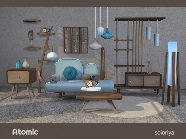  The Sims Resource: Atomic livingroom by  soloriya
