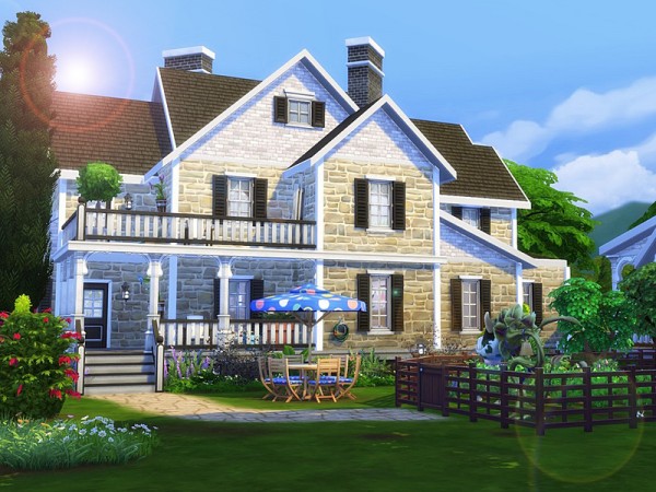  The Sims Resource: Rustic Farmhouse by MychQQQ