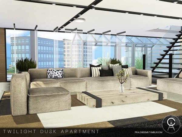  The Sims Resource: Twilight Dusk Apartment by Pralinesims