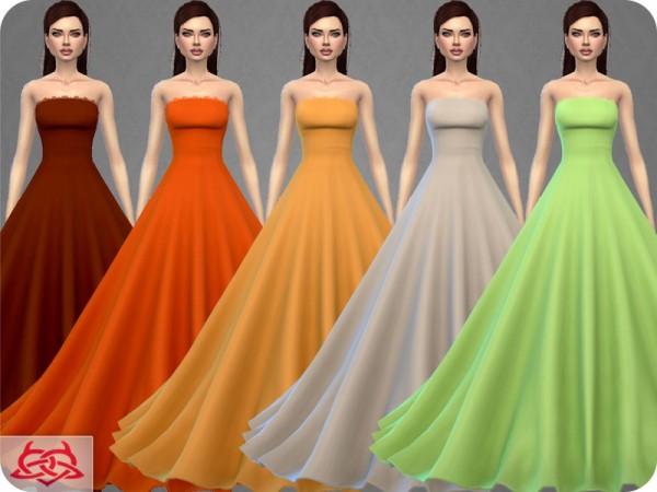  The Sims Resource: Wedding Dress 9 by Colores Urbanos