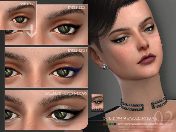  The Sims Resource: Eyeliner 201702 by S Club