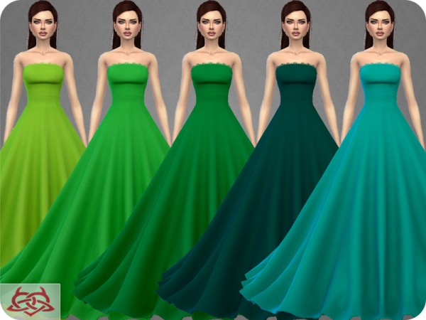  The Sims Resource: Wedding Dress 9 by Colores Urbanos