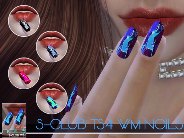  The Sims Resource: Nails 201703 by S club