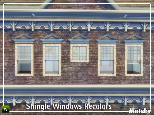  The Sims Resource: Shingle Windows Recolors by mutske