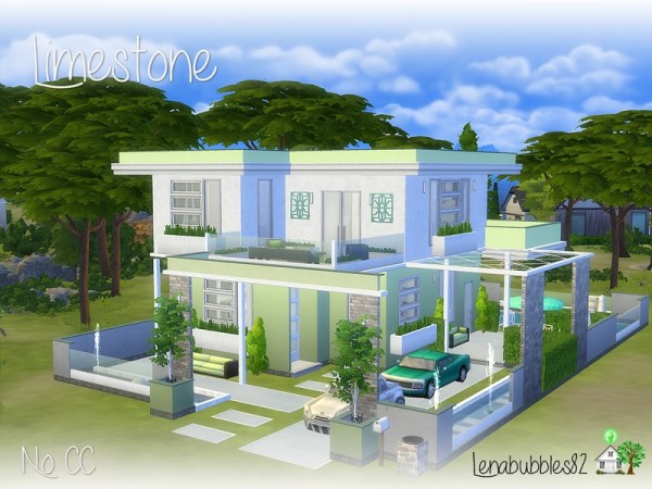  The Sims Resource: Limestone house No CC by lenabubbles82