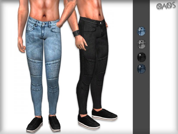  The Sims Resource: Biker Jeans by OranosTR
