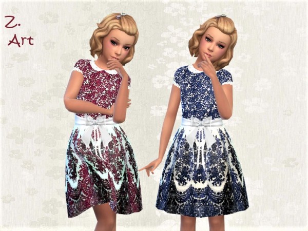  The Sims Resource: A pretty Sunday dress 10 by Zuckerschnute20