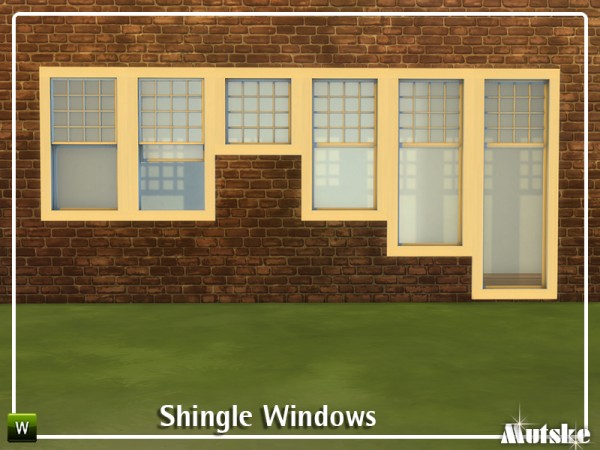  The Sims Resource: Shingle Windows by mutske