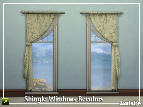  The Sims Resource: Shingle Windows Recolors by mutske