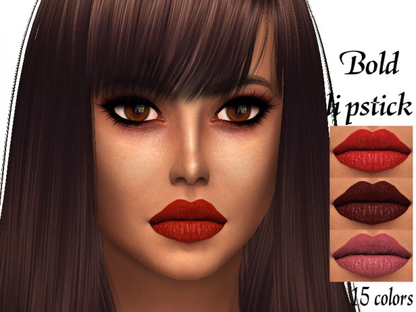  The Sims Resource: Bold lipstick by Sharareh