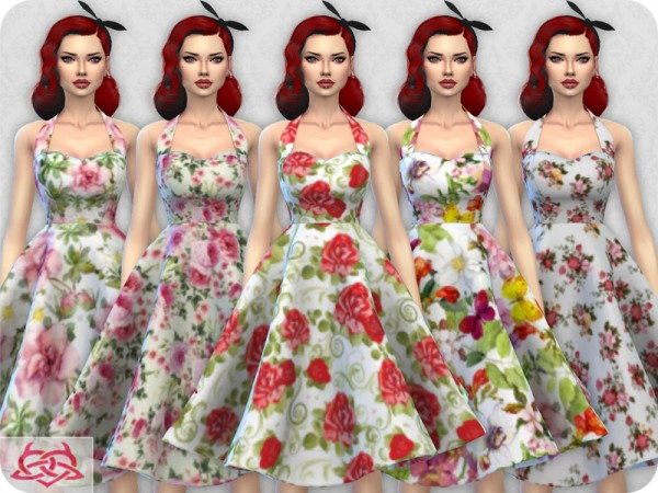  The Sims Resource: Sarah dress recolor 1 by Colores Urbanos