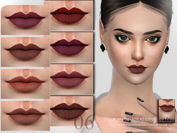  The Sims Resource: Lipstick 201706 by S Club