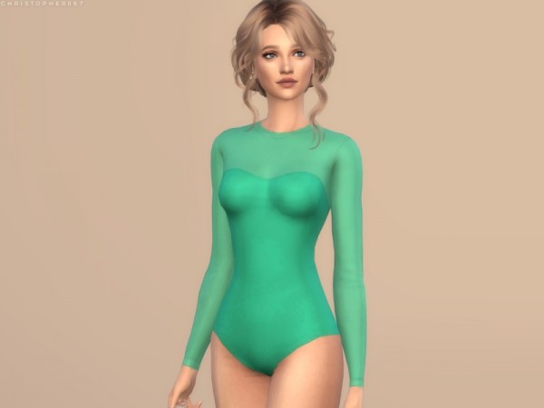  The Sims Resource: Caswell Bodysuit by Christopher067