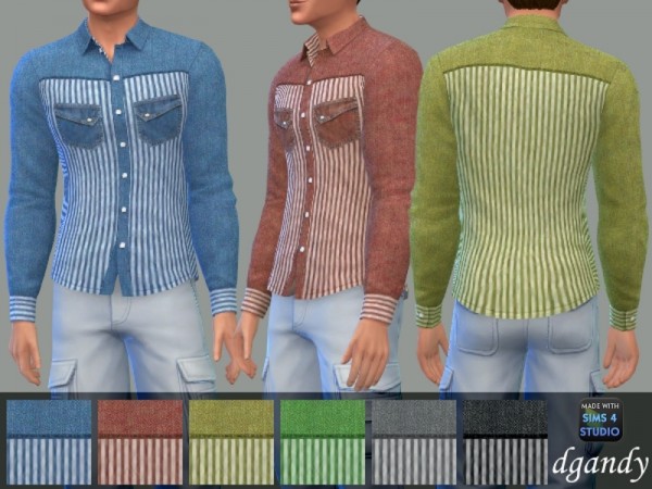  The Sims Resource: Long Sleeve Shirt B by dgandy