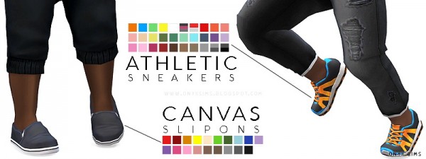  Onyx Sims: Canvas and Athletic Shoes for toddlers
