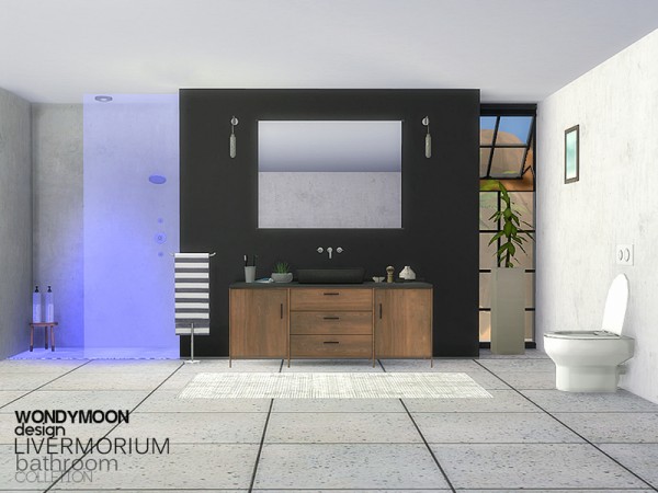  The Sims Resource: Livermorium Bathroom by wondymoon
