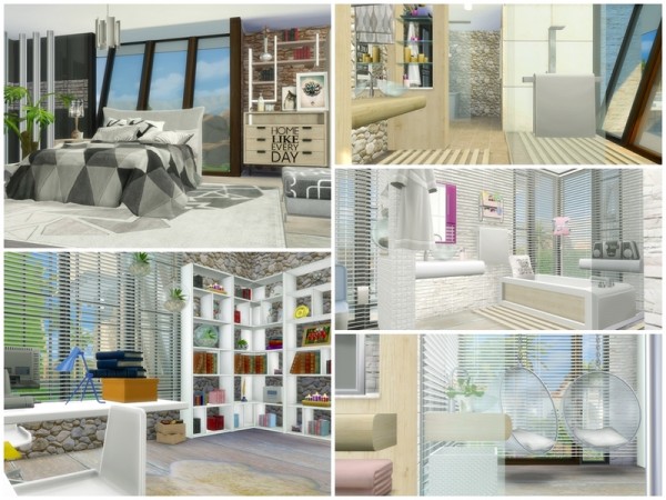  The Sims Resource: Xandra Modern house by Moniamay72