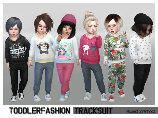  The Sims Resource: Toddler Fashion Set Track Suit by Shojo Angel
