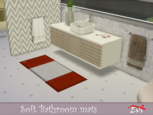  The Sims Resource: Soft bathroom mats by evi