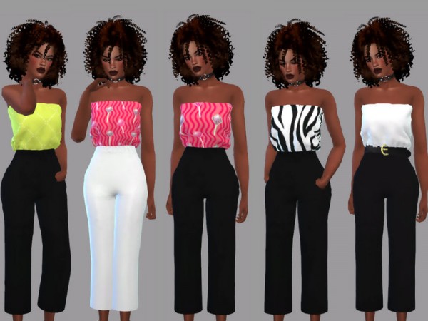 The Sims Resource: Tube Jumpsuit Recolored by Teenageeaglerunner