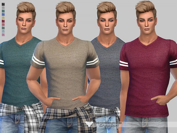  The Sims Resource: Dylan T shirt by Pinkzombiecupcakes