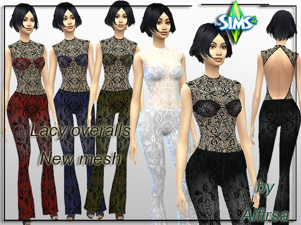 Aifirsa Sims: Lacy overalls
