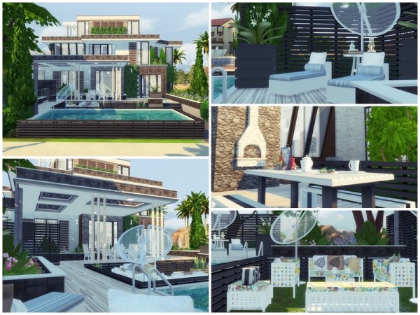  The Sims Resource: Xandra Modern house by Moniamay72