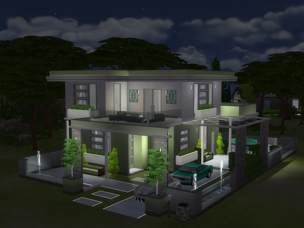  The Sims Resource: Limestone house No CC by lenabubbles82