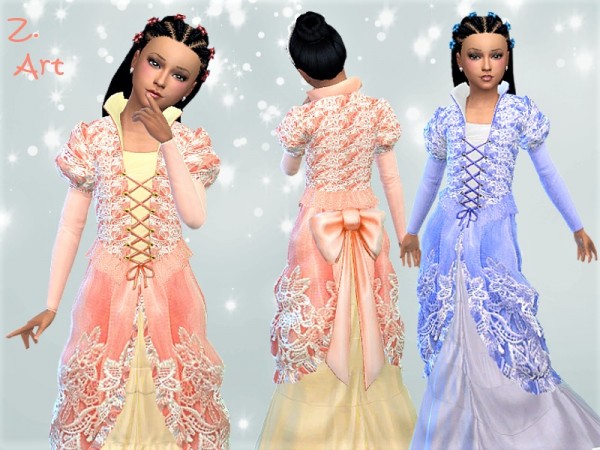  The Sims Resource: Princess dress 01 by Zuckerschnute20