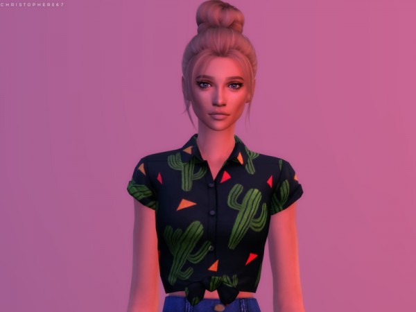  The Sims Resource: Weekend Top by Christopher067