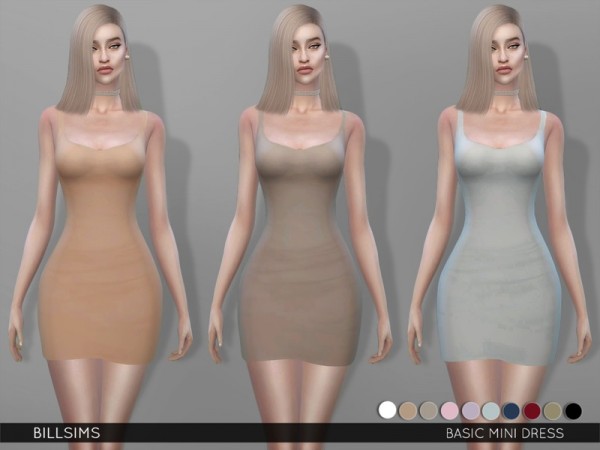  The Sims Resource: Basic Mini Dress by Bill Sims