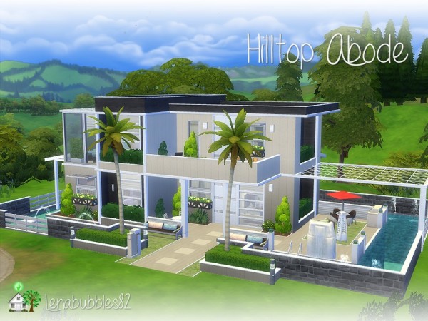  The Sims Resource: Hilltop Abode No CC by lenabubbles82