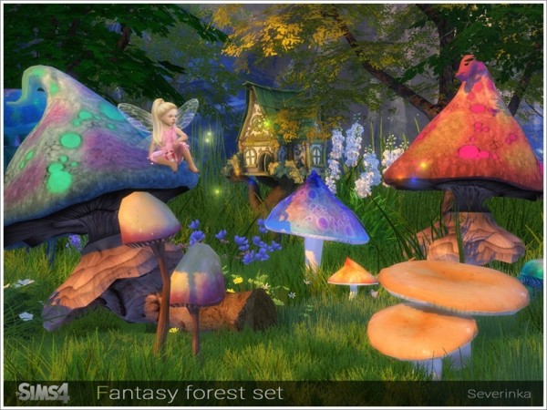  The Sims Resource: Fantasy forest set by Severinka