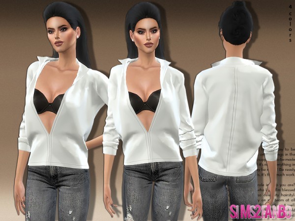  The Sims Resource: 337   Shirt With Bra by sims2fanbg