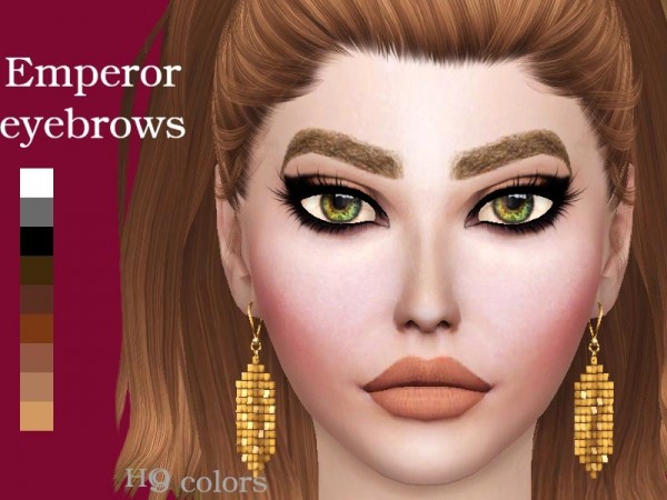  The Sims Resource: Emperor eyebrows by Sharareh