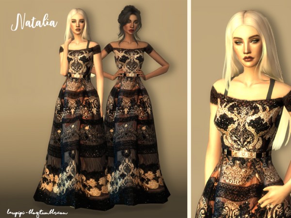  The Sims Resource: Natalia dress by laupipi