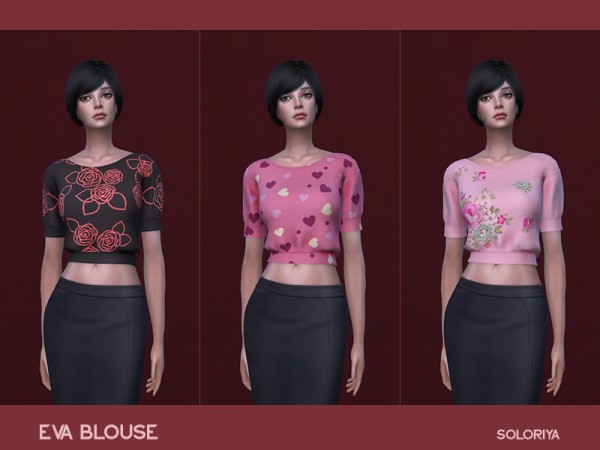  The Sims Resource: Eva Blouse by soloriya
