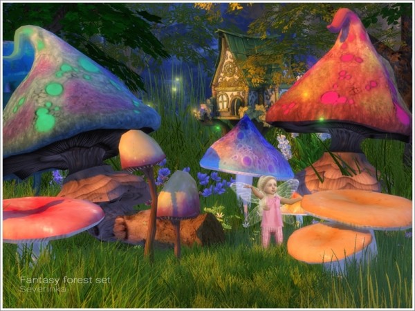  The Sims Resource: Fantasy forest set by Severinka