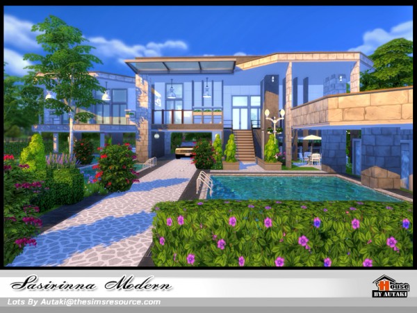  The Sims Resource: Sasirinna Modern house by Autaki