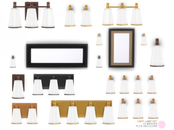 The Sims Resource: Capp Lamp Set by DOT