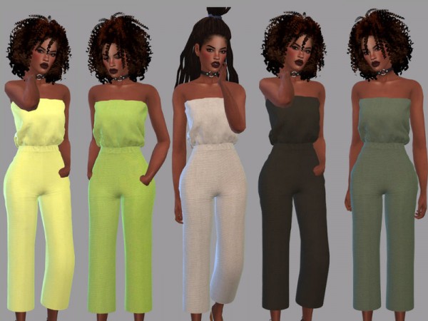  The Sims Resource: Tube Jumpsuit Recolored by Teenageeaglerunner