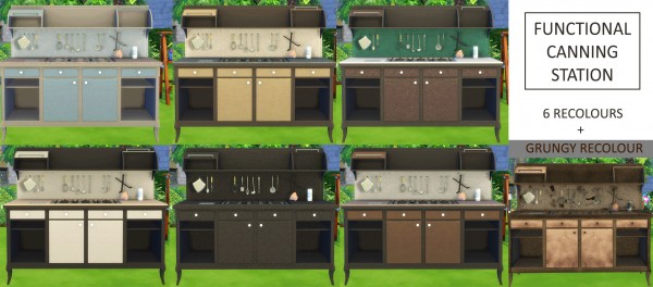  Mod The Sims: Functional Canning Station and Custom Canning Skill  by icemunmun