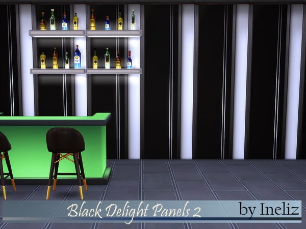 The Sims Resource: Black Delight Panels 2 BY Ineliz