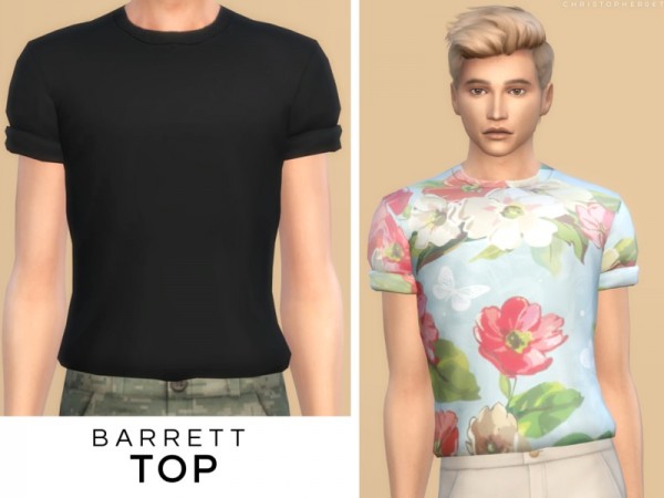  The Sims Resource: Barrett Top by Christopher067