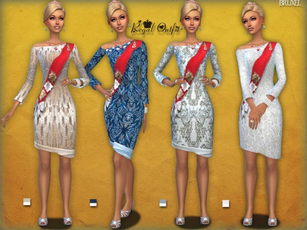  The Sims Resource: Regal Outfit by Bruxel