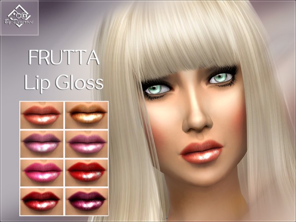  The Sims Resource: Frutta Lip Gloss by Devirose