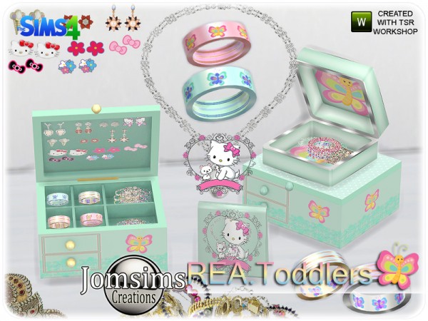  The Sims Resource: Rea toddlers deco jewelry box and clutters by jomsims