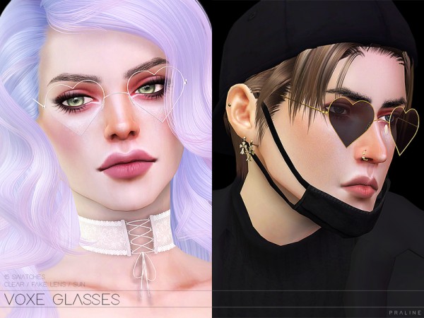  The Sims Resource: VOXE Glasses by Pralinesims